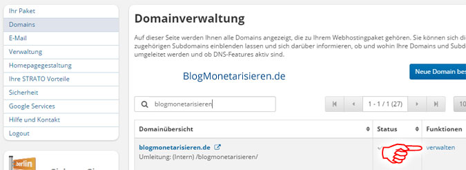 domainverwaltung